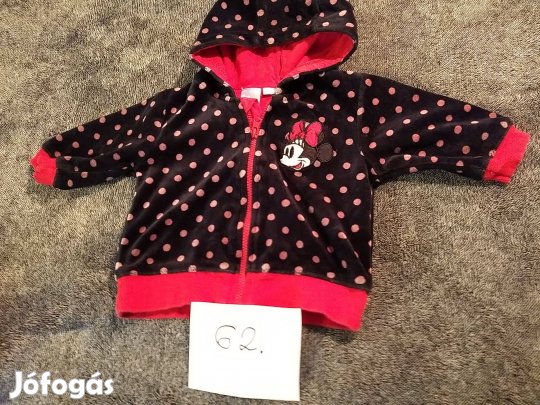 62-es Disney márkájú cipzáras, kapucnis felső