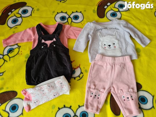 62-es kislány ruha együttesekből álló  csomag