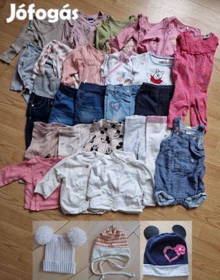 62-es méretű tavaszi-nyári kislány csomag