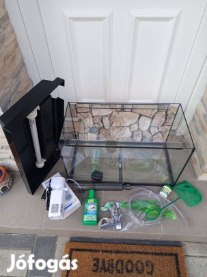 63 literes használt Juwel akvárium szett. Sok felszereléssel