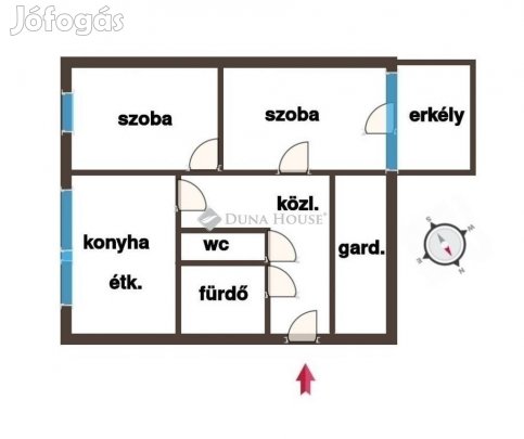 63 nm-es lakás eladó Kecskemét