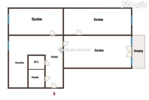 63 nm-es lakás eladó Pécs