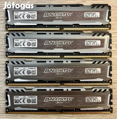 64GB (4x16GB) Crucial Ballistix Sport DDR4 2400MHz BLS16G4D240FSB