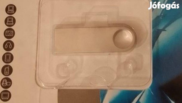 64gb pendrive. Egyszerű kialakítás , kulcskarikára fűzhető fém ház
