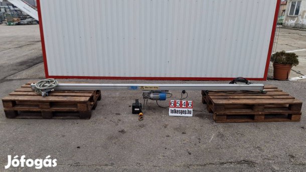 6546 - Darupályás láncos emelő, Függődaru, Függeszthető daru