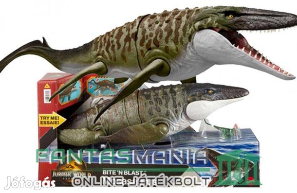 65 cm Jurassic Park / World figura - Rebirth Mosasaurus vizi dínó