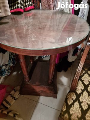 65cm átmérőjű artdeco asztal 