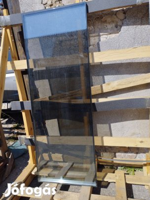 66x179cm használt 3rétegü sőtétitett hőszigetelt ablak üveg (623)