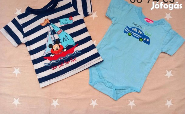 68-74-es nyári kisfiú ruhacsomag 12 db-os