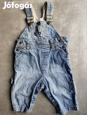 68-as H&M használt állapotú kantáros farmernadrág