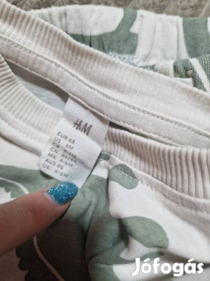 68-as h&m dínós szett , újszerű