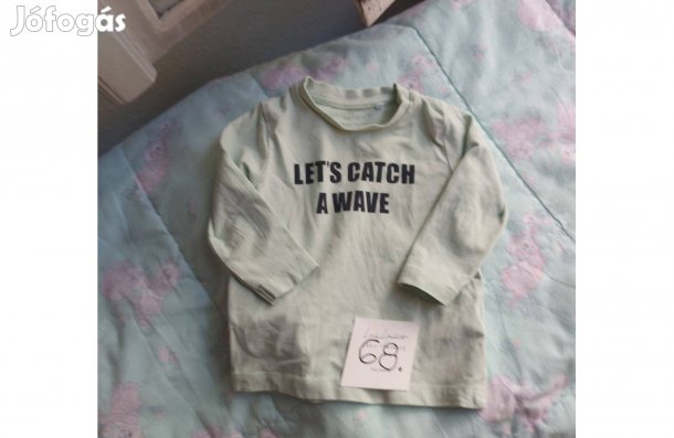 68-as méretű hosszúujjú kisfiú póló