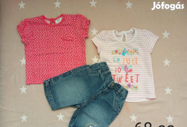 68-as nyári kislány ruhacsomag 13 db-os