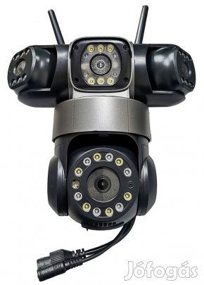 6MP WiFi intelligens PTZ kamera, hromlencss jjellt CMOS rzkel