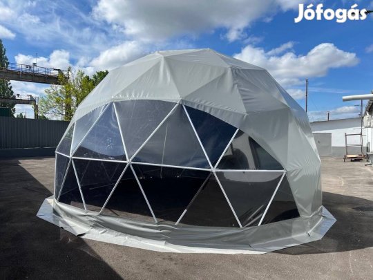 6M dóm sátor geodéziai kupola szürke