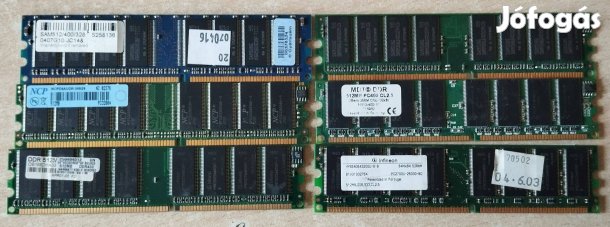 6X 512MB DDR1 Pc Ram egyben