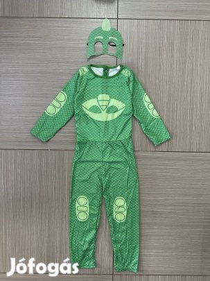 6-8 év (122-128) Pizsihősök Gekkó jelmez maszkkal, M