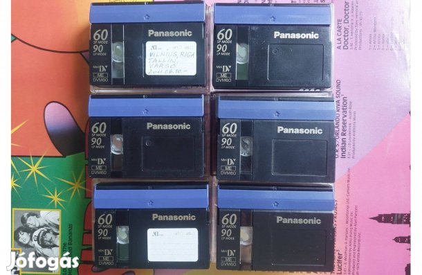 6-DB Panasonic mni DV ME DVM60 Videokamera Kazetta Videó Kazetta