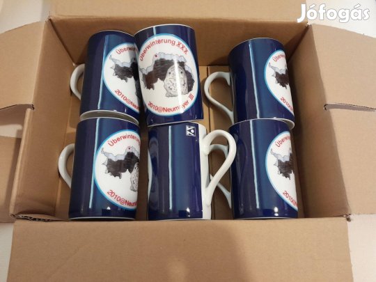 6 darab bögre szett dobozban