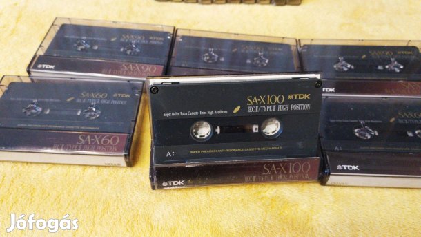 6 darab jó állapotú TDK SA-x type ll kazetták eladók!