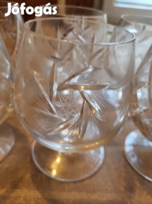 6 darab konyakos pohár