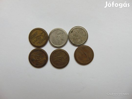 6 darab telefontantusz LOT ! Kép szerinti állapotban