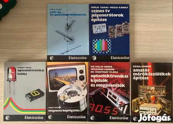 6 darabos Műszaki Könyvkiadó - Elektronika könyvsorozat