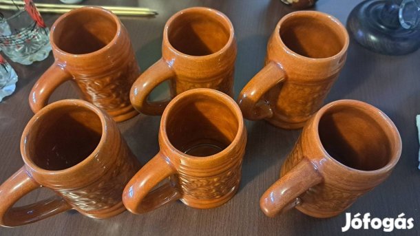 6 darabos agyagkorsó készlet