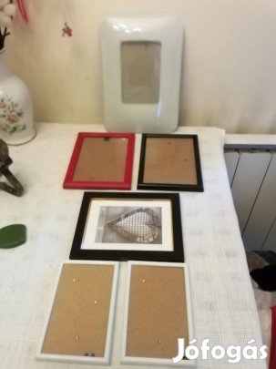 6 darabos modern képkeret, fényképtartó csomag, vadonatúj állapotban