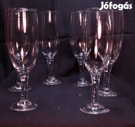 6 darabos pezsgős pohár készlet