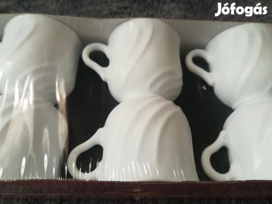 6 darabos spanyol porcelán kávéskészlet dobozában eladó