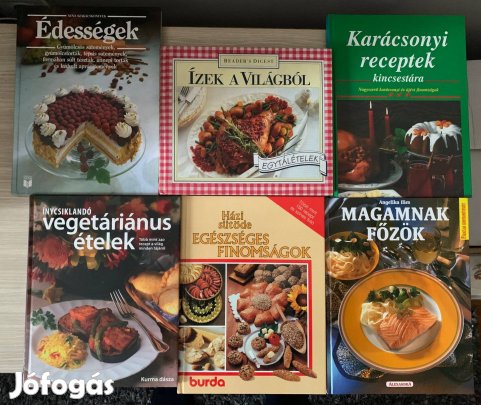 6 darabos szakácskönyv csomag
