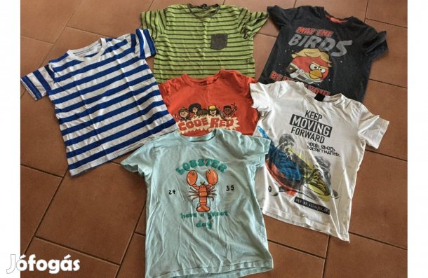 6 db 134-140 póló csomagban!