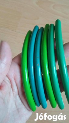 6 db 96 mm íves zöld fém fogantyú 1200 Ft együtt