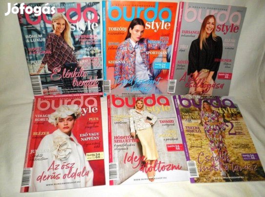 6 db Burda magazinok snittel együtt