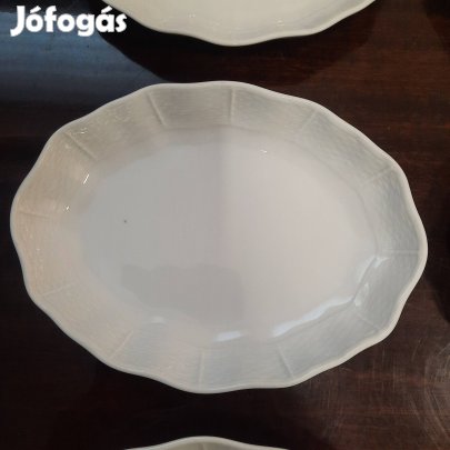 6 db Fehér Herendi porcelán savanyúságos kínáló tál készlet 