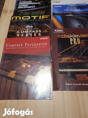 6 db Régi Yamaha Prospektus Gyűjtőknek