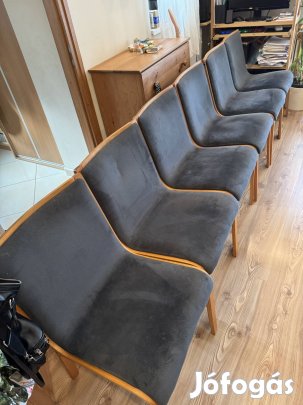 6 db. Joc Möbel AB svéd design étkezőszék.
