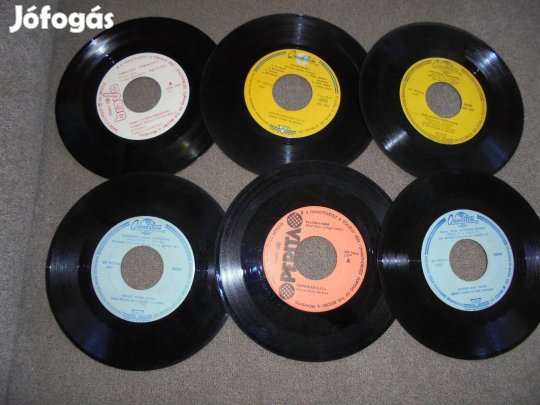 6 db bakelit kislemez egyben