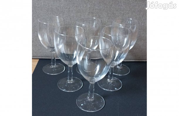 6 db boros pohár