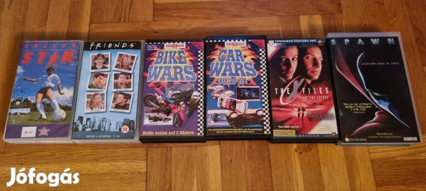 6 db eredeti vhs kazetta 