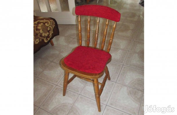 6 db étkezőszék (fából)