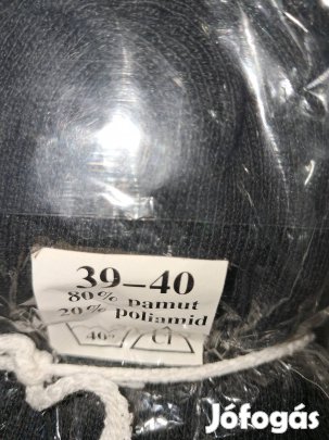 6 db.fekete 39-40 méretű zokni eredeti csomagolásban