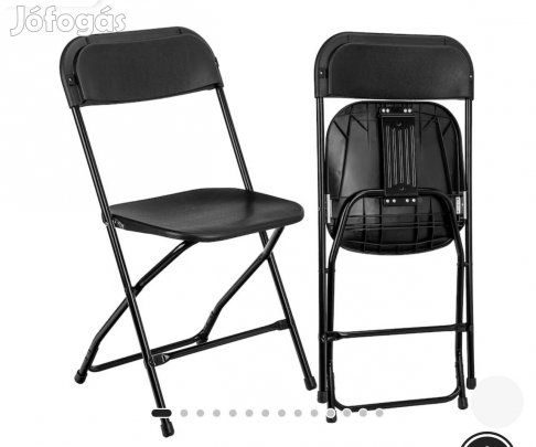 6 db fekete kertiszék