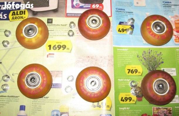 6 db görgő görkorcsolyához, gördeszkához vagy bőröndhöz