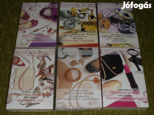 6 db könyv a Tiffany könyvsorozatból - bontatlanok