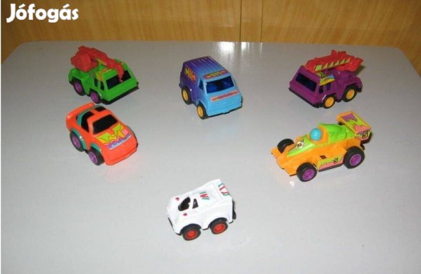 6 db mini játékautó
