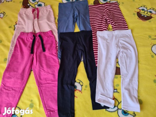 6 db-os 98-104-es kislány Lupilu nadrág csomag