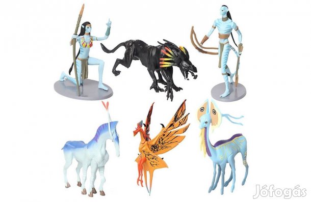 6 db-os Avatar jellegű figura szett