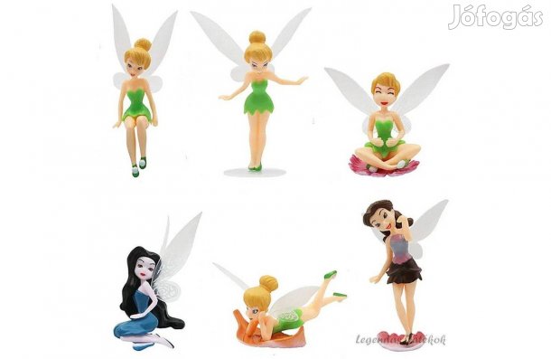 6 db-os Csingiling Tinkerbell jellegű figura szett